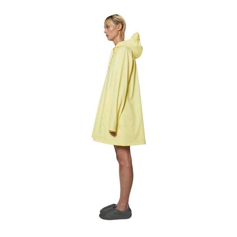 NWT Rains Women’s A-line W Jacket in Straw Yellow Raincoat, Size Medium - Picture 5 of 8